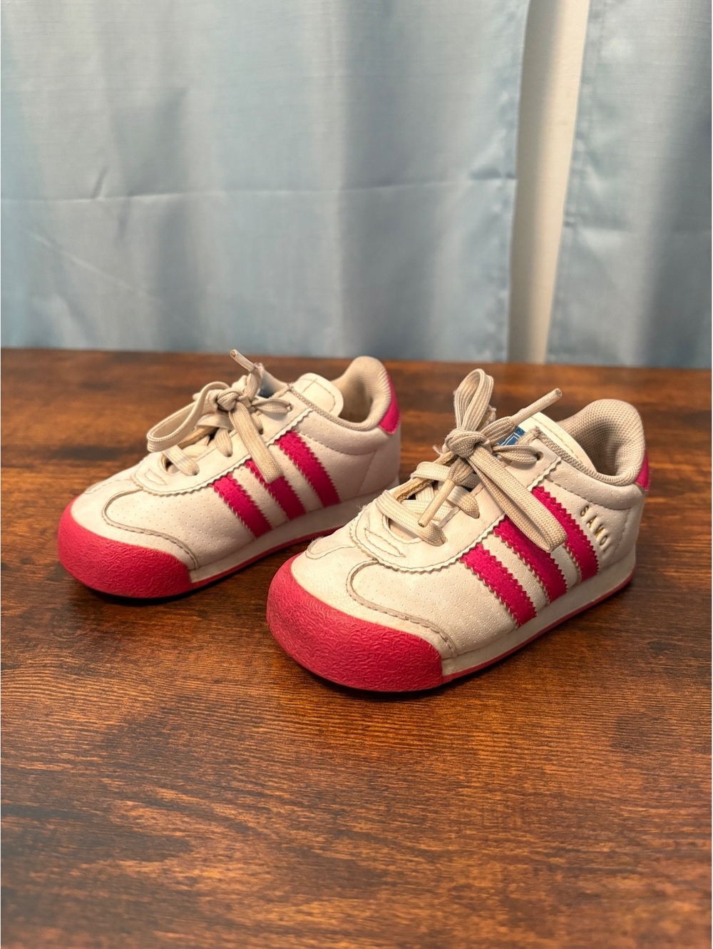 Adidas Originals Samoa White Pink Toddler Shoes Girls Size 6K